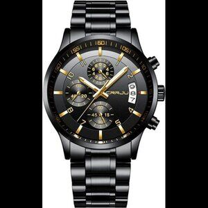Men's Fashion Stainless Steel Waterproof Watch